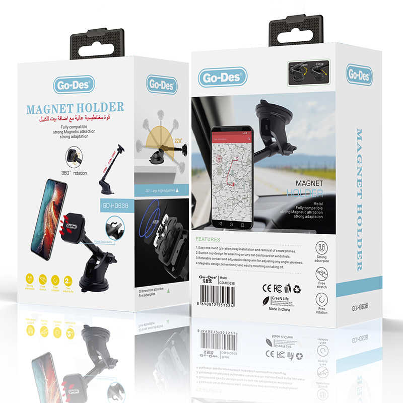 Go-Des GD-HD638 Magnetik Araç Telefon Tutucu - 7 Go-Des GD-HD638 Magnetik Araç Telefon Tutucu - 7